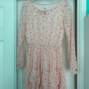 Pink and Gold Kids Dress girls size L